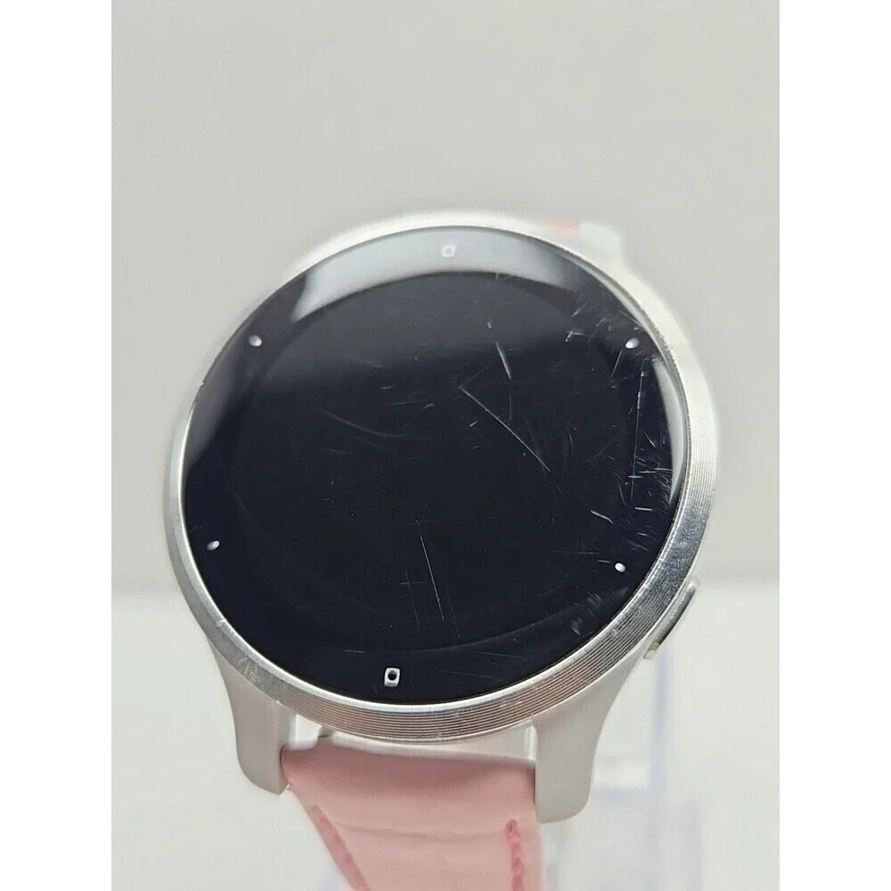 Garmin Venu 2S Smartwatch 40mm GPS Music Multi GNSS AMOLED Silver W/ Charger
